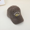 thumbnail image 4 of Gibobby Kids Boys Girls Baseball Cap Toddler Car Pattern Hat Adjustable Washed Vintage Sun Hat 12-18 Months 1-4T(One Size,Coffee), 4 of 6