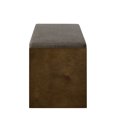 thumbnail image 6 of GZXS Mid Century Modern Accent Bench, Wooden Storage Shoe Bench Ottoman with Open Shelf and Granite Color Seating Cushion, 47"L x 16.25"W x 18.5"H, 6 of 7