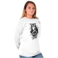 thumbnail image 4 of Butterfly Moth Spiritual Crystal Ball Women's Long Sleeve T Shirt Brisco Brands L, 4 of 6