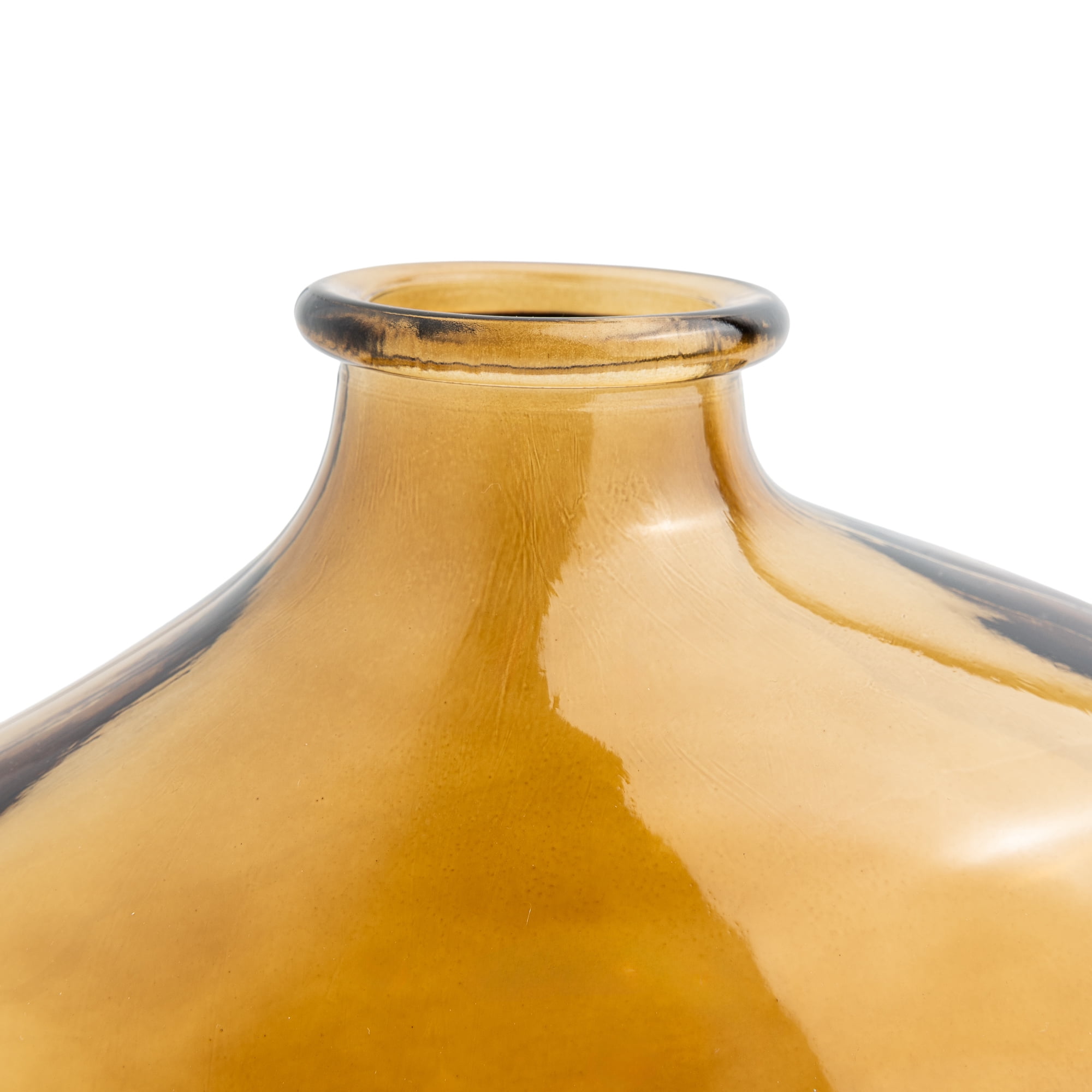 Mainstays Trailblazer Brown Glass Decorative Vase, 7.3"