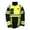 yellow (lime)/black, variant on Silver Reflective Hi-Vis Coat Arctic Thunder Model