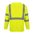 thumbnail image 2 of Portwest S191 Hi-Vis Long Sleeve Pocket T-Shirt Yellow, 5X-Large, 2 of 2