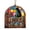F, variant on WMGHA Book-Shaped Acrylic Window Hanging Ornament with Vintage Library Design, Weatherproof Hooks for Indoor/Outdoor Decor, Easter Christmas Birthday Gift for Book Lovers