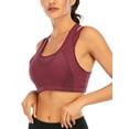 thumbnail image 5 of Women Running Workout Sports Bra High Support Racerback Bra Fitness Activewear, 5 of 5