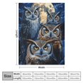 thumbnail image 4 of Orinice Owl Blanket Soft Cozy Microfiber Throws Blankets All Season Bed Sofa,Couch Room Bedroom Chairs Dorm for Adult and Kids Women Gifts 50x60in, 4 of 6