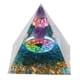 thumbnail image 2 of Adorno de pirámide delicada pirámide de cristal de energía positiva epoxi para meditación, 2 of 8