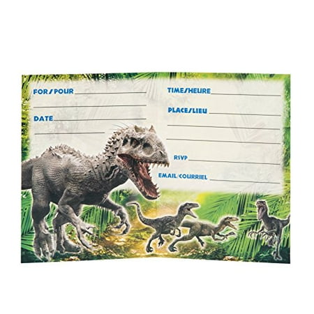 Invitations De Fete Jurassic World 8ct Walmart Canada