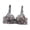 Gray, variant on Underwire Bras For Women Push-Up Flower Printed Supportive Comfortable Everyday Bras With Adjustable Straps, 36B-42B