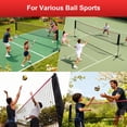 thumbnail image 2 of SHOUFTW Nylon Height Adjustable Badminton Net with Carry Bag, Volleyball Net for Pool, Backyard Game Indoor Outdoor Use, Red-black, 2 of 11