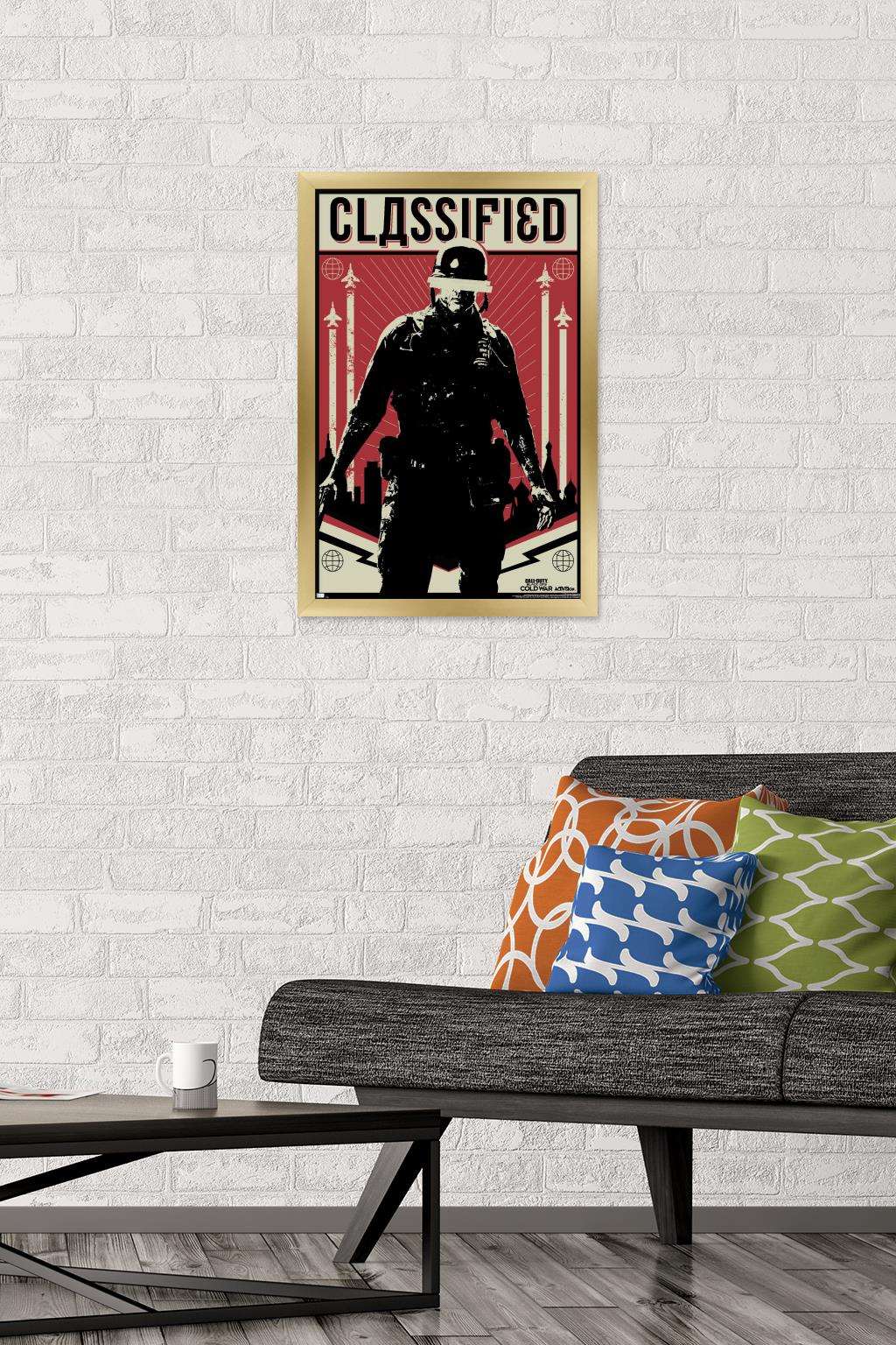Call of Duty: Black Ops Cold War - Classified Wall Poster, 14.725" x 22.375", Framed
