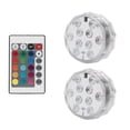 thumbnail image 4 of Aquarium Light IP67 Waterproof LED RGB Underwater Lamp Remote Control Decoration Night Lamp, 2pcs Lights, 4 of 9