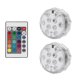 thumbnail image 2 of Luz de acuario IP67 Impermeable LED RGB Lámpara subacuática Control remoto Decoración Lámpara de noche, 2 piezas de luces Noticed HA006129-01, 2 of 7
