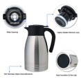 thumbnail image 3 of Jarra térmica para café GiNT, 1,5 L, acero inoxidable, color plateado, 3 of 9