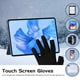 thumbnail image 5 of Gorro de punto de invierno, conjunto de bufanda cálida y guantes para pantalla táctil, 3 gorros con forro de lana para hombres y mujeres, 5 of 7