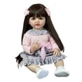 thumbnail image 4 of Muñecas de bebé realistas de 55 cm, muñecas recién nacidas de piel 3D, cuerpo suave para niños para colección Sywqhk libre de BPA, 4 of 8
