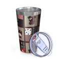 thumbnail image 2 of 16oz Tumblers Red Plaid Dog Jigsaw Puzzle Stainless Steel Vacuum Insulated Double Wall Travel Tumbler Cups Mug with Lid and Straw,Cleaning Brush for Coffee,Tea, 2 of 4