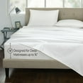 thumbnail image 4 of ROYALE LINENS 300 Thread Count 100% Long Staple Combed Cotton Striped Sheet Set - 3 Piece Twin Bed Sheets - 1 Fitted, 1 Flat & Pillow case -Soft Cool & Crisp Sheet Set (Twin, Narrow Stripe White), 4 of 10