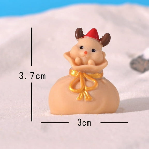 Miniature Christmas Village Landscapes Decor - Snow-Covered House Scene, DIY Train Set Accessory, Holiday Tabletop Display Ornament