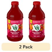 (2 pack) V8 Strawberry Banana 100% Fruit and Vegetable Juice, 46 fl oz Bottle