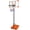 Orange, variant on Portable Basketball Hoop for Indoor Outdoor Use, Height Adjustable 5.6 to 7ft, 28 Inch Polycarbonate Backboard, Blue Iron Base with Wheels for Teenagers Youth