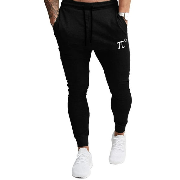 PIDOgYM Pantalon de Jogging Slim pour Hommes, Pantalon de Survêtement Effilé pour l'Entraînement, la Course, l'Entraînement avec Fond Élastique Noir