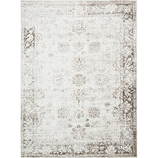 Unique Loom Casino Sofia Distressed Floral Area Rug or Runner