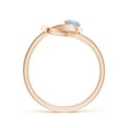 thumbnail image 2 of Angara Natural 0.2 Ct. Aquamarine Solitaire Ring in 14K Rose Gold for Women (Ring Size: 12), 2 of 10