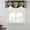 Yellow, variant on Sunflower Tie Up Valance Curtains for Windows, Kitchen Curtains Window Treatments, Black White Check Farmhouse Bee Vase Floral Short Window Shades Valances for Bedroom Bathroom Cafe 54"x18"