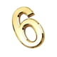 thumbnail image 3 of 2 piezas de señales de número de dirección de puerta, oro numérico, autoadhesivo casa habitación edificios número dígito 6 7 placas BLESIY Número de puerta, 3 of 8