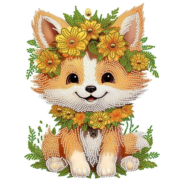Kit Con Forma Especial Parcial 5D DIY Y Girasol 30x40cm