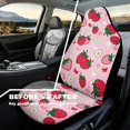 thumbnail image 4 of Uorisanigo Cute Strawberry Car Seat Covers for Women Waterproof Front Seat Covers Stretch Polyester Fabric Cover Anti Slip Car Accessories Universal Fit for Most Vehicle, 4 of 7