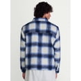 thumbnail image 3 of No Boundaries Men's Soft Fuzzy Knit Shacket, Sizes XS-4XLT, 3 of 5