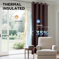 thumbnail image 4 of Cortinas Térmicas Joydeco Chocolate 132x114cm 2 Paneles, 4 of 9