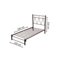 thumbnail image 4 of Cama Individual de acero Modelo Roma color Rojo, 4 of 4