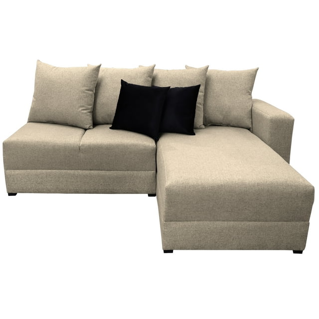 Sala Esquinera Modular Orlando Beige, 200x160 cm Lino nacional