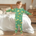 thumbnail image 6 of joogoo Cartoon Frog 2 Piece Long Sleeve Tee and Pants Cotton Pajama Set 6Y, 6 of 7