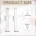 thumbnail image 2 of Uxcell 2 Inch Eye Pins, Jewelry Making Headpins Straight Pins Findings Bendable for DIY Craft Bracelet Necklace Earring Pendant Making Supplies-400Pcs(Silver Dark Gray), 2 of 7
