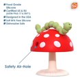 thumbnail image 5 of RaZbaby - Chompy Grip Teether for Infant & Baby 3M+ Silicone Teether Toy with Suction Base and Multi-Texture Design for Teething Relief - Soothes Sore Gums & Easy-to-Hold Teether, BPA Free - Red/Green, 5 of 5