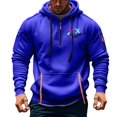 thumbnail image 4 of LOVZFMLL Sweatshirt for Men, Printed Outdoor Workout Athletic Hoodies Half-Zip Pullover Tops Fall Clothes with Multi-Pocket, 4 of 4