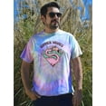 thumbnail image 2 of Summer Wishes Flamingo Tie Dye Spiral Men -Smartprints Designs, Male Medium, 2 of 4