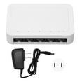 thumbnail image 2 of Commutateur Ethernet 5 Ports, Ports RJ45, 10/100Mbps, 4KV Thunder, Commutateur Ethernet Rapide, Répartiteur Ethernet de Bureau, 100 à 240V, Plug and Play, Silencieux, 2 of 8