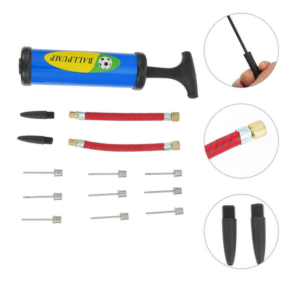Milisten 1 Set Mini Manual Inflator Kit for Basketball and Football Inflation