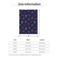 thumbnail image 4 of Throw Blanket for Couch Sofa and Bed, colorful anchors cute print Super Soft Plush Throw Blanket, Fuzzy Cuteness Comfy Warm Washable Flannel Blanket & Throws for All Season, 4 of 5