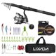 thumbnail image 1 of Fishing Rod and Reel Combo, Portable Fishing Pole with Fishing Line and Lure Carry Bag, 1 of 4