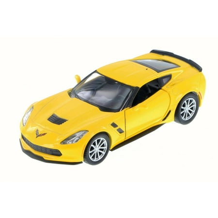 Chevy Corvette C07 Hard Top, Yellow - RMZ City 555039 - Diecast Model Toy Car (Brand New but NO BOX)