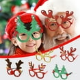 thumbnail image 5 of Yunuuuoa Christmas Tree Glasses Antlers Spectacles for Holiday Party Stage Performance Cosplay Flexible Durable Festive Accessory, 5 of 5