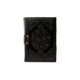 thumbnail image 2 of Vintage Leather Journal with Semi Precious Stone Black Triple Moon Design 200 pages Antique Deckle Edge Paper - Book of Shadows, Grimoire Journal, for Men and Women 7x5 inch, 2 of 6