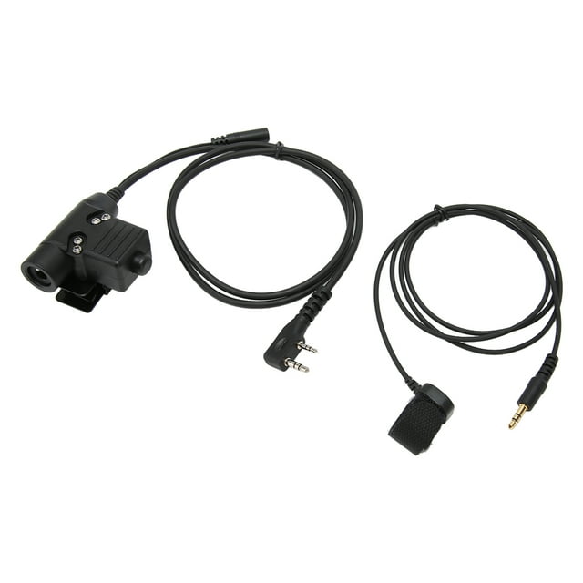 Adaptador U94 PTT, Antitracción Plug And Play Adaptador Militar U94 PTT Impermeable Durable Fácil Instalación Para UV-5R