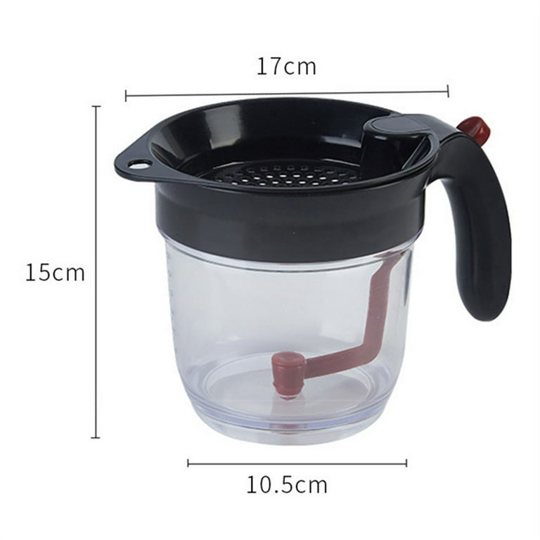 Kitchen Tool Fat Separator with Bottom Release Fat Separator with Strainer  Soup Residue Oil Filter Separate