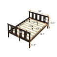 thumbnail image 6 of Bellemave Full Size Platform Bed Frame with Slat Headboard and Footboard, Pine Wood Frame Bed, No Box Spring(Expresso), 6 of 8